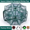 Picture of Premium Foldable Automatic Fishing Trap Net | 2mm Thickened Dense Mesh Fish Cage with Complete Accessories Kit (Bait,Rope,Floats) for Outdoor Fishing
