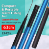 Picture of Portable Telescopic Fishing Pole – 9 ft to 24 ft Short-Section Collapsible Fishing Rod, Lightweight Hard-Action Stream Hand Pole for Freshwater Carp, Bass & Panfish