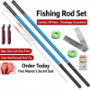 Picture of Portable Telescopic Fishing Pole – 9 ft to 24 ft Short-Section Collapsible Fishing Rod, Lightweight Hard-Action Stream Hand Pole for Freshwater Carp, Bass & Panfish