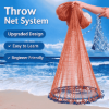 Picture of Premium Flying Disc Cast Net | Easy Throw Hand Casting Fishing Net with Heavy Sinkers & Treated Nylon